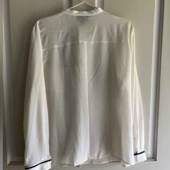 Worthington Off White Button Up Lightweight Blouse Size PXL New With Tags - Picture 4 of 8